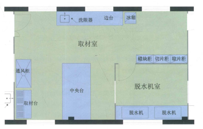 實(shí)驗(yàn)取材室、標(biāo)本接收室布局要求